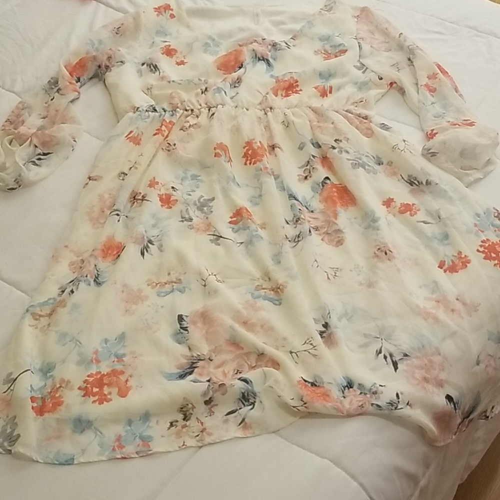 Pinkblush floral maternity dress